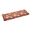 57" x 19" Outdoor Bench Cushion - Ties, Patterned Fabric - BLZ-957X19-REO
