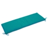 63" x 19" Outdoor Bench Cushion - Ties, Solid Color Fabric - BLZ-963X19-REO-S