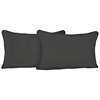 20" x 12" Back Pillows - Cording, Twill (Set of 2) - BLZ-9811-S-2-TW-CD