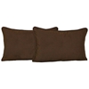 20" x 12" Back Pillows - Cording, Microsuede (Set of 2) - BLZ-9811-S-2-MS-CD