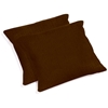 25" Outdoor Jumbo Throw Pillows - Solid Color Fabric (Set of 2) - BLZ-9940-S-2-REO-S