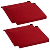 Outdoor Folding Chair Cushion - Solid Color Fabric (Set of 4) - BLZ-9TT-FA-40-4CH-REO-S