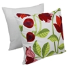 Elegant Rose Hand Embroidered 20" Throw Pillows - Floral Palette (Set of 2) - BLZ-FL-6-20-S2