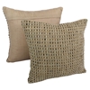 Woven Look Rope Corded Pillows, Jute Brown (Set of 2) - BLZ-IE-20-WOV-RP-2-S2