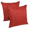 Yarn Woven 20" Throw Pillows - Red (Set of 2) - BLZ-IE-20-YRN-S2-RD