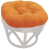 Microsuede 18 Inch Tufted Ottoman Cushion - BLZ-93301-MS
