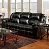 Ambrose Sofa Recliner - Taos Black Leather - CHF-1003-TB