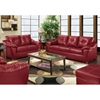 Anaheim Leather Sofa - Tufted Back, Thomas Cardinal - CHF-1812503-4112