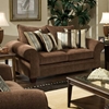 Clearlake Roll Arm Fabric Loveseat - Masterpiece Chocolate - CHF-183702-3950