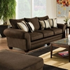 Clearlake Roll Arm Fabric Sofa - Waverly Godiva - CHF-183703-3920