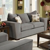 Escondido Tapered Arm Fabric Loveseat - Noble Concrete - CHF-184682-6802