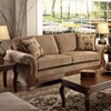Glendale Sleigh Arm Sofa - Traveler Havana Fabric - CHF-185703-9014