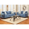 Lehigh Microfiber Sofa - Patriot Blue - CHF-195003-PB