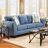 Lehigh Microfiber Sofa - Patriot Blue - CHF-195003-PB