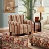 Essex Striped Fabric Accent Chair - CHF-FS912-C