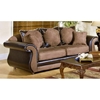 Vicky Chocolate and Mocha Upholstered Sofa - CHF-2700-S-BM