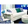 Channel Fabric Sofa - Tufting Nail Heads, Heavenly Oyster - CHF-271989-03
