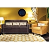 Ally Apartment Size Sofa - Buttons Heavenly Mocha Fabric - CHF-278000A-351