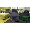 Square Storage Ottoman - Contrasting Welts, Block Feet - CHF-279000-39