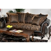 Elegant Traditional Upholstered Sofa - Carved Wood Trim - CHF-3700-S