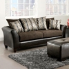 Eta Flared Arm Sofa - Jefferson Chocolate Upholstery - CHF-424173-01-S