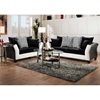 Tau Modern Sofa - Jefferson Black & Avanti White Upholstery - CHF-424173-02-S