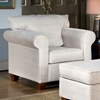 Kathy Fabric Sofa, Loveseat, and Chair Set with Cherry Legs - CHF-4400-SET