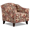 Essex Lounge Chair in Caravan Garnet Print Fabric - CHF-FS452-C-CG