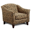 Sussex Tarawood Metal Pattern Fabric Accent Chair - CHF-FS452-C-TM