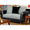Jane Two-Toned Modern Loveseat with Upholstered Base - CHF-4650-L-BL