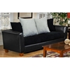 Jane Modern Sofa with Black Seat Cushions - CHF-4650-S-BB