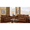 Gail Pillow Top Arm Loveseat - Flat Suede Chocolate - CHF-471150-L-FC