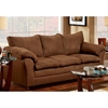Gail Pillow Top Arm Sofa - Flat Suede Chocolate - CHF-471150-S-FC