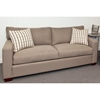 Sophie Contemporary Sofa - Block Wood Feet, Textured Fabric - CHF-50100-S
