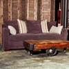 Regina Track Arm Sofa - Velvety Churchill Basalt Fabric - CHF-50145-S