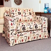 Chloe Skirted Slipcover Print Fabric Chair - Numerology Indigo - CHF-50200-CH