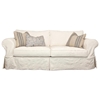 Gordon Skirted Slipcover Rolled Arm Sofa - Who Natural Fabric - CHF-50210-S