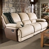 Dogwood Two-Toned Reclining Sofa - Contrasting Welts - CHF-52780-30