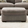 Pansy Upholstered Ottoman - Heather Seal Fabric - CHF-527816