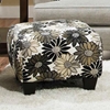Daisy Floral Accent Ottoman - Springfever Stone Fabric - CHF-52AO1342A