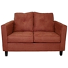 Heather Persimmon Orange Sofa Set with Tufted Accents - CHF-5900-BP-SET