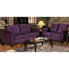 Heather Eggplant Living Room Sofa Set with Tufted Accents - CHF-5900-BE-SET