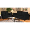 Heather Black Living Room Sofa Set with Tufted Accents - CHF-5900-BBK-SET