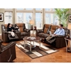 Greensboro Two-Toned Double Reclining Sofa - Contrast Stitching - CHF-595150-61