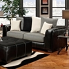 Landon Modern Sofa - Contrast Stitching, Laredo Black - CHF-6303-IS