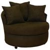 Alexa Fabric Lounge Chair on Casters - CHF-650