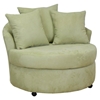 Alexa Fabric Lounge Chair on Casters - CHF-650