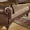 Serta Ronalynn Traditional Chaise with Carved Wood Trim - CHF-6768511-CH
