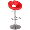 Anya Contemporary Swivel Stool - Adjustable Height, Red - CI-0632-AS-RED