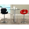Anya Contemporary Swivel Stool - Adjustable Height, Red - CI-0632-AS-RED